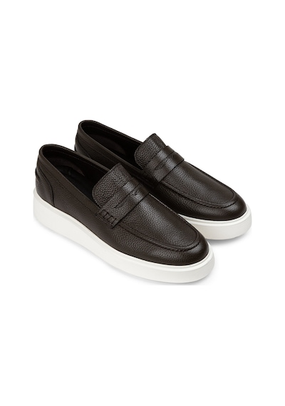 Deery Hakiki Deri Haki Erkek Loafer Ayakkabı - 01964mhake01 Haki