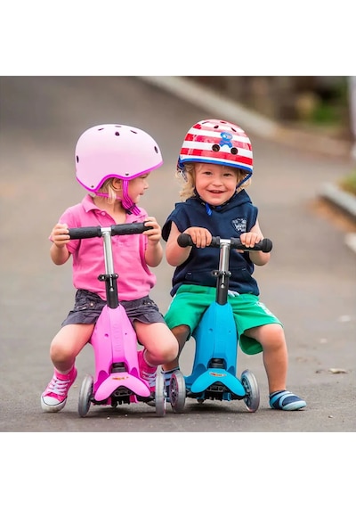 Micro Micro Mini2go Deluxe Plus 3 Tekerlekli Scooter Blue