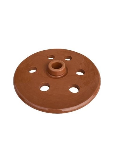 Toprak Sarma Taşı 22 CM Delikli Kapak Toprak
