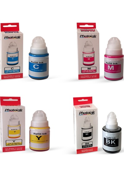 Canon İp7250 İçin 4 Renk 1 Takım Photoink Mürekkep