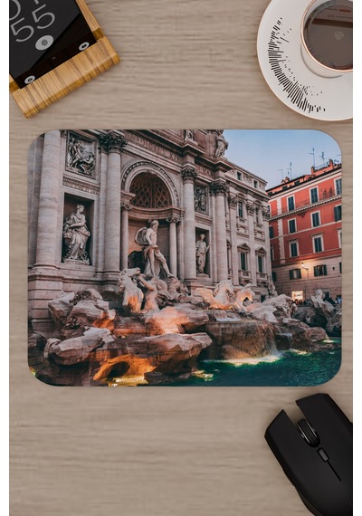 Roma İtalya V2 22x18 Gaming Kauçuk Kaymaz Taban Mouse Pad Fare Altlığı