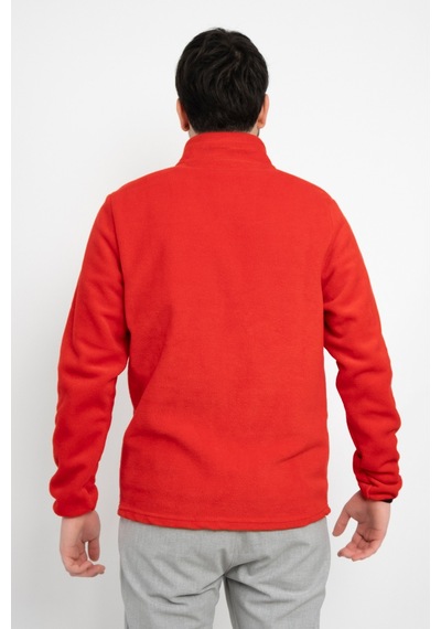 Dasüniforma Unisex Anti-pilling Tüylenme Yapmayan Standart Fit Tam Fermuarlı Soğuk Geçirmez Polar Hırka Narçiçeği