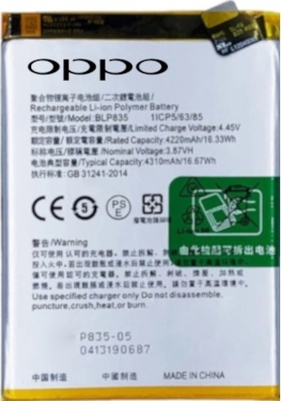Oppo Reno 5f - Blp835 - Batarya Pil  Batarya