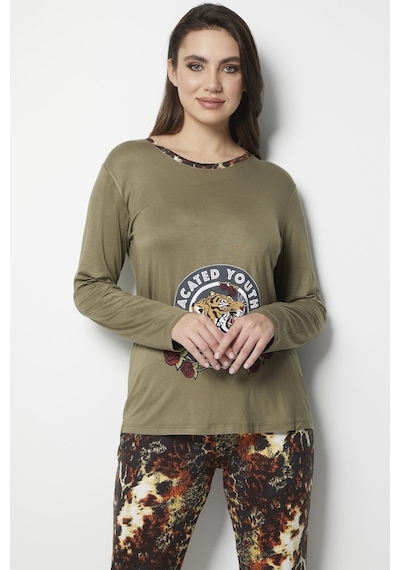Doremi Bayan Pijama Takımı Haki