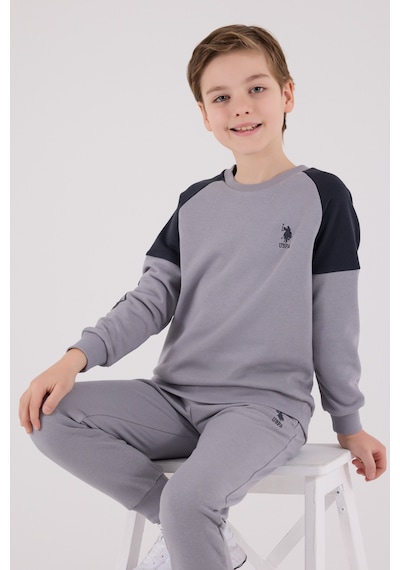 U.S. Polo Assn. Lisanslı Erkek Çocuk Alt Üst 2 Parça Eşofman Takımı Us2221 Gri U.S. Polo Assn. Lisanslı Erkek Çocuk Alt Üst 2 Parça Eşofman Takımı Us2221 Gri