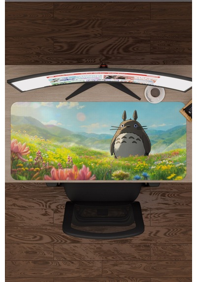 Miyazaki Anime V3 - 90x40 Xxl Gaming Kauçuk Kaymaz Taban Mouse Pad Fare Altlığı