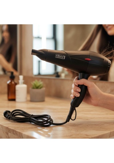 Föhn Pofessional 2500 Watt Profesyonel Çift Sarmalı Motor Saç Kurutma Ve Fön Makinesi