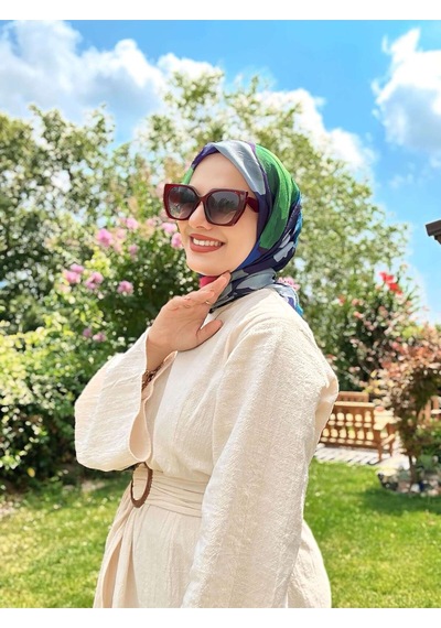 Moda Kaşmir Palet Desen Bambu Eşarp Yeşil