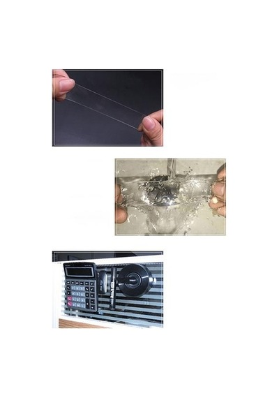 Polham Ultra Güçlü Çift Taraflı Nano Bant 5 Metre, Tablo, Askılık, Raf,için Süper Güçlü Bant