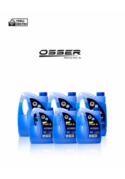 Osser Power Plus Antifriz 6 Adet 3 Lt Mavi -37 Derece