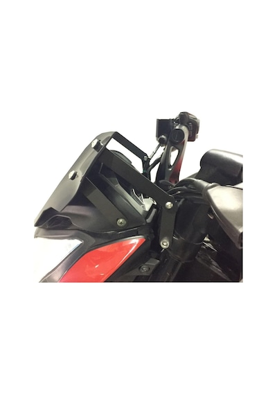GP Kompozit Bajaj Pulsar NS 200 2011-2024 Uyumlu Spor Cam Siyah 30 cm