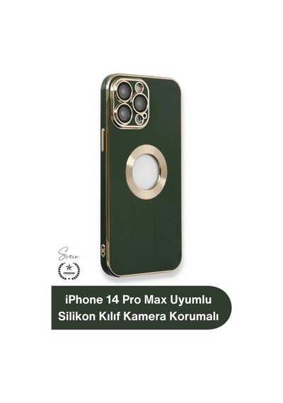 Kılıf İphone 14 Pro Max Uyumlu Silikon Kılıf Darbe Korumalı Kamera Lens Çerçeveli Esnek Yumuşak Dok