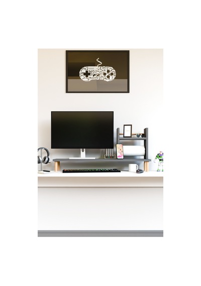 Seto Masaüstü Organizer Set / Monitör Yükseltici Stand / Havluluklu Raf