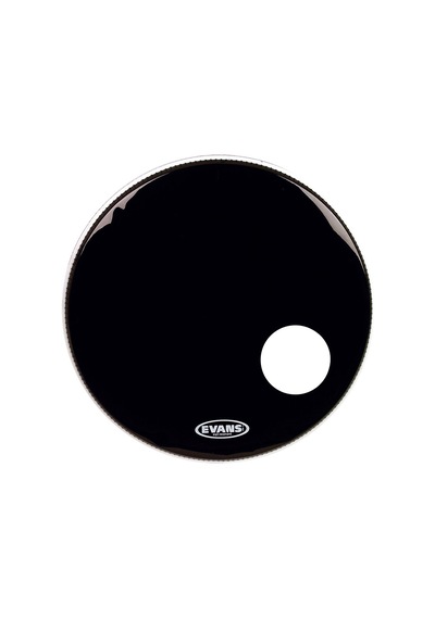 Evans Bd18rb Deri 18 Eq3 Resonant Siyah Kick Ön Delikli Tek Kat