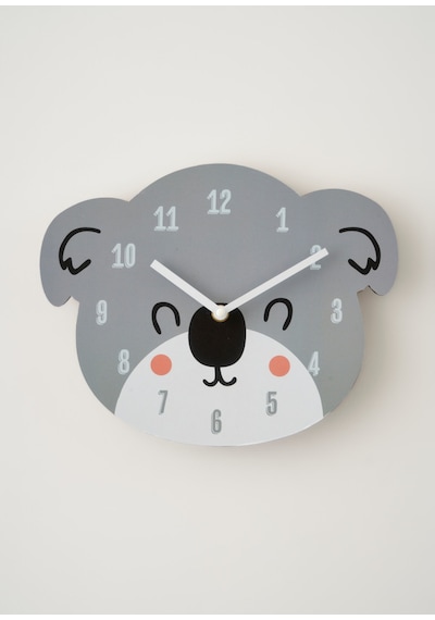Koala Çocuk Saati Gri 26x28 Cm