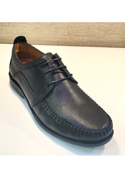 Castle Black 3075 Erkek Deri Comfort Ayakkabı Siyah