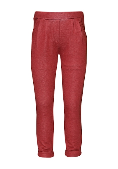 Lovetti Bordo Kız Çocuk Duble Paça Bel Pileli Cepli Pantolon 7993B014 Bordo