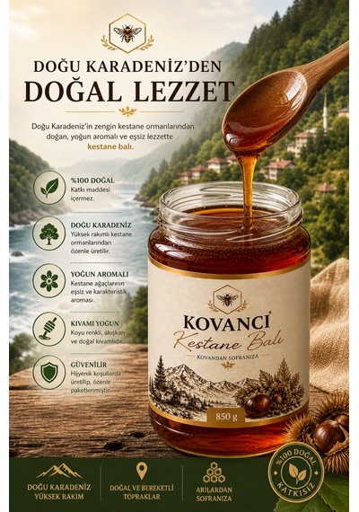 Kestane Balı 850 G- Doğu Karadeniz Kestane Ormanlarından