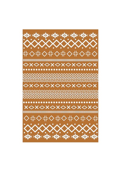 Kartela Halı Nera Halı Kaymaz Taban Makinede Yıkanabilir Halı Bakır - 100 X 150 Cm