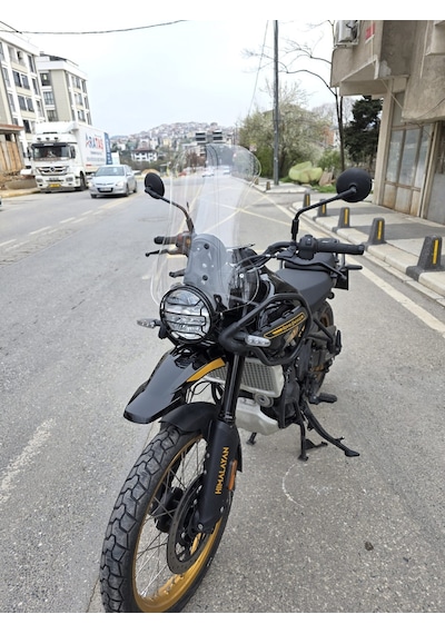 Motocam Royal Enfield Himalayan 450 Ön Cam 2023-2026 Model 49cm Şeffaf Renkli 4mm