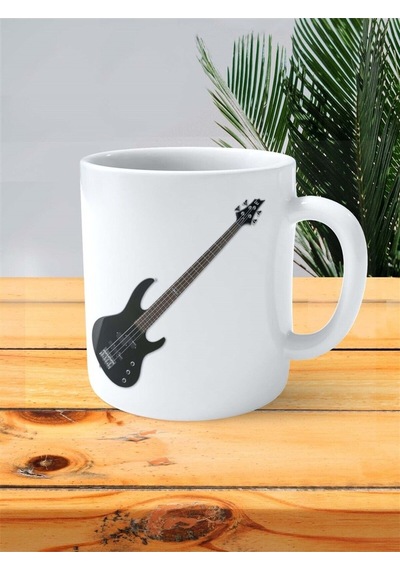 Elektrogitar Baskılı Kupa Bardak Kişiye Özel Model 1 Çok Renkli