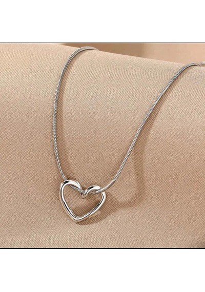 Kadın Çelik Kararmaz Love Bombing Kolye 45cm Kadın Kolye Gümüş
