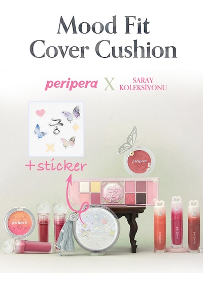 Perıpera Mood Fit Cover Cushion Spf50+ Pa++++ 02 Ivory Fit