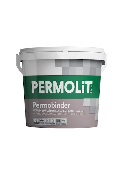 Permolit Binder Su Bazlı Konsantre Astar - Beyaz - 2.5 Lt.