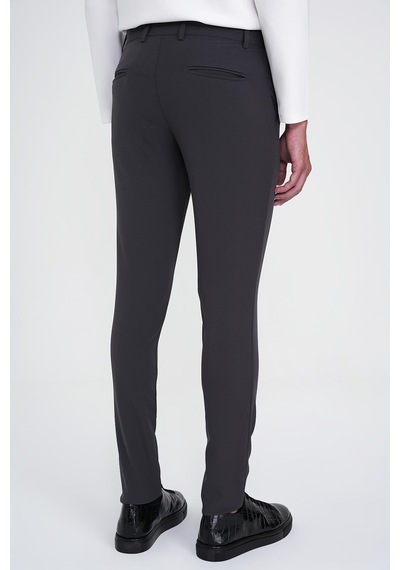 Efor Slim Fit Yan Cepli Düz Esnek Casual Antrasit Pantolon P 1144 Antrasit