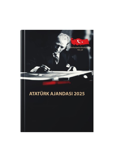 Halk Kitabevi 2025 Atatürk Ajandası Açık Gri