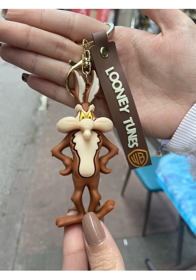 Looney Tunes Karakterleri Wile E. Coyote Anahtarlık Çanta Süsü-2674