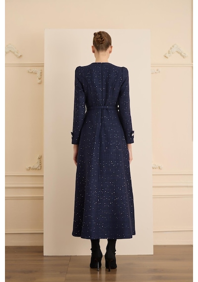 Senna Aurora Dress Lacivert Lacivert