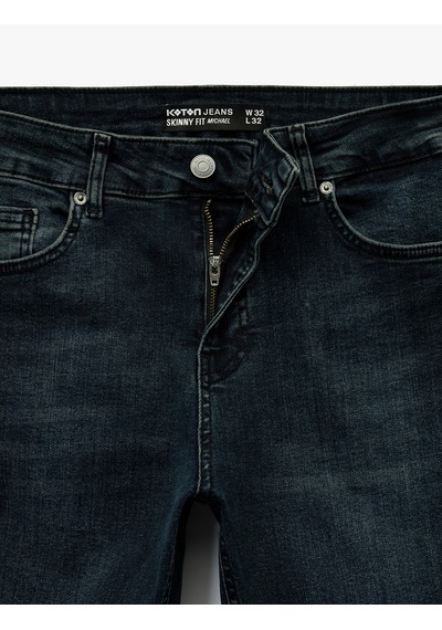 Koton Pamuklu Normal Bel Skinny Fit Jean Pantolon - Michael Jean İndigo Stone 6wam40222nd İndigo - Taş Koton Pamuklu Normal Bel Skinny Fit Jean Pantolon - Michael Jean İndigo Stone 6wam40222nd İndigo - Taş