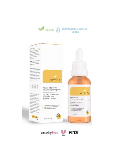 Wiwify C Vitamini Aydınlatıcı Botanikal Kolajen Serum 30 ML