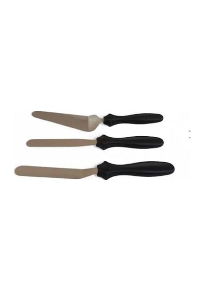 3'lü Eğik Ergonomik Kaymaz Saplı Spatula Seti Diğer