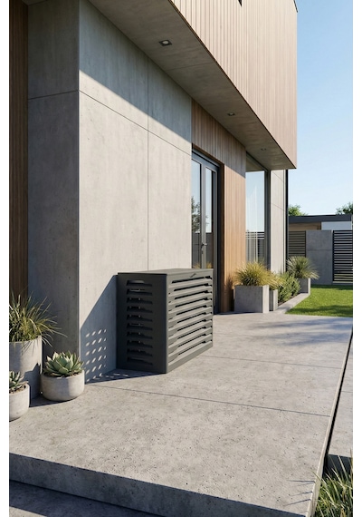 Klima Motoru/dış Ünite Gizleme/koruma Kafesi Xl 120x62x150 H Radius Antrasit