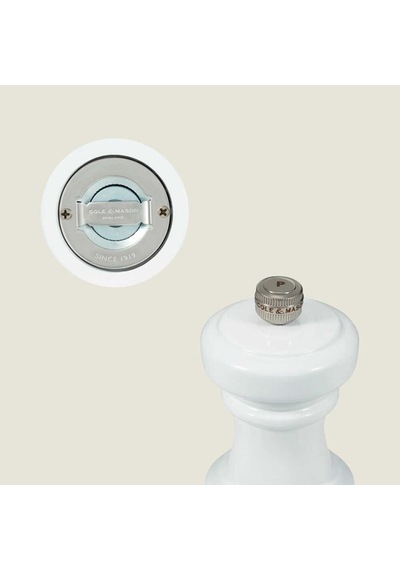 Cole & Mason H233064 Hoxton Parlak Beyaz Biber Değirmeni 104mm Çok Renkli