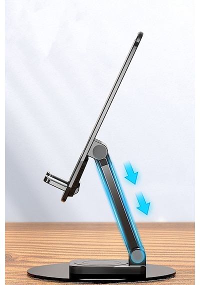 Katlanabilir Telefon Tablet Tutucu Stand Portatif Sarsılmaz Stand Tel Tablet Standı Siyah
