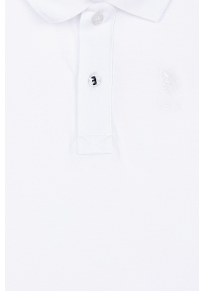 U.S. Polo Assn. Erkek Çocuk Beyaz Basic Polo Yaka Tişört 50279572-VR013