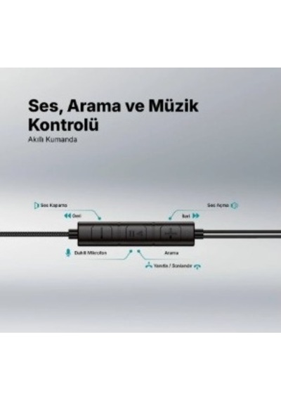 Ttec-rio Fit Style Usb-c Stereo Mikrofonlu Kulakiçi Kablolu Kulaklık Siyah