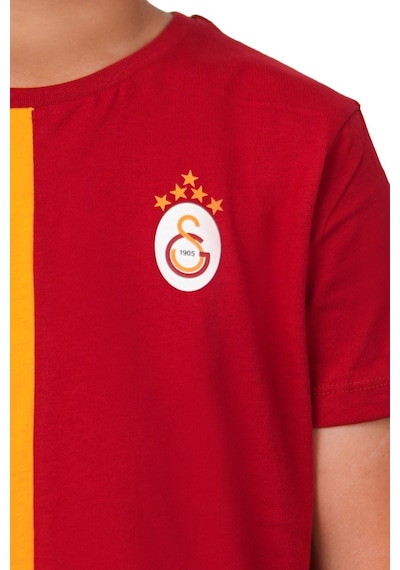 Gsstore Galatasaray 5 Yıldız Parçalı Çocuk T-shırt Sarı - Kırmızı