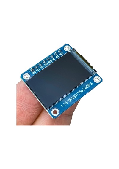 1.14 İnch St7789v Chip 135 240 Rgb Tft Ips 8 Pin Lcd Ekran Modülü