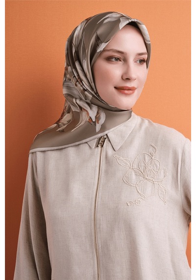 Armine İpek Eşarp 2027 Kış - 9620-55 Latte Sura