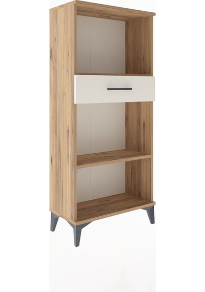 Arges Dolap 2 Raflı Tek Çekmeceli 60x30x134 Çam-aytaşı Çam