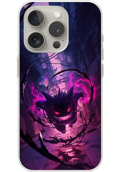 Apple Uyumlu iPhone 15 Pro Şeffaf Kılıf Pokemon 2 Tasarımlı