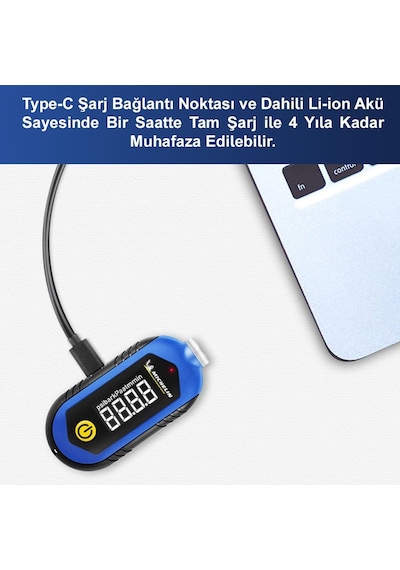 Michelin Mc27001 3,6v Li-ion 150psı Şarjlı Dijital Lastik Basınç Ve Derinlik Ölçer