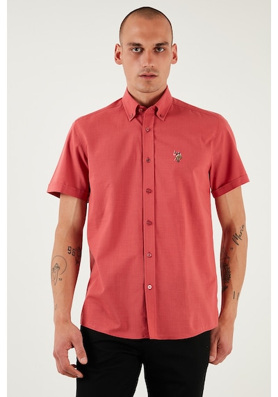 U.S. Polo Assn. U.s. Polo Assn Erkek Gömlek G081gl0042083854 Vişne Vişne