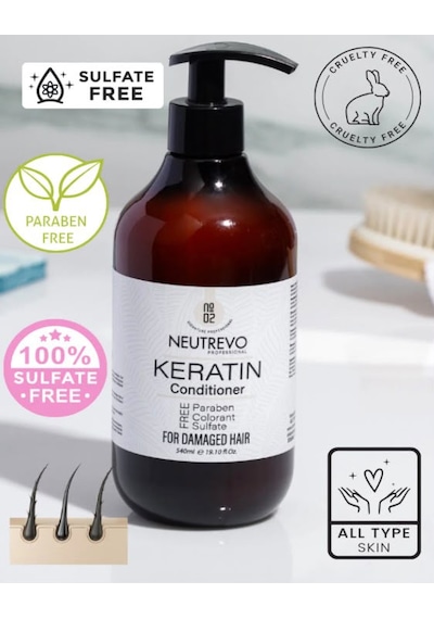 Neutrevo Professional No:2 Keratin Serisi Onarıcı Ve Güçlendirici Saç Bakım Kremi 540 Ml