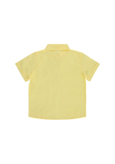 Civil Boys Basic Kısa Kol 6-9 Yaş Gömlek - Sarı Açık Sarı
