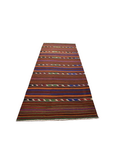 Kilim Antik El Dokuma Yün Anadolu Yörük Kilimi 0082 - Yeni - Çok Renkli